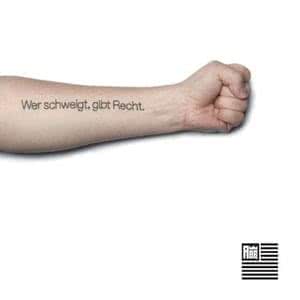 Wer schweigt, gibt Recht.