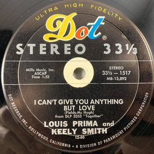 I Can't Give You Anything But Love/Let's Get Away From It All