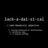 Lackadaisical