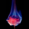 A Blue Flame Set Ablaze
