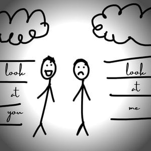 look at you, look at me