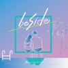 beside