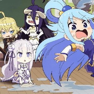 アルベド、アクア、エミリア & ターニャ (Albedo, Aqua, Emilia & Tanya)